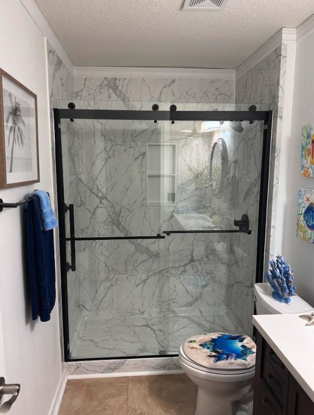Bathroom remodel before and after — full bath